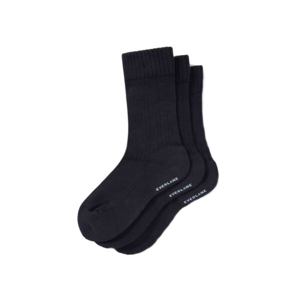 The Organic Cotton Ribbed Crew Sock 3-Pack