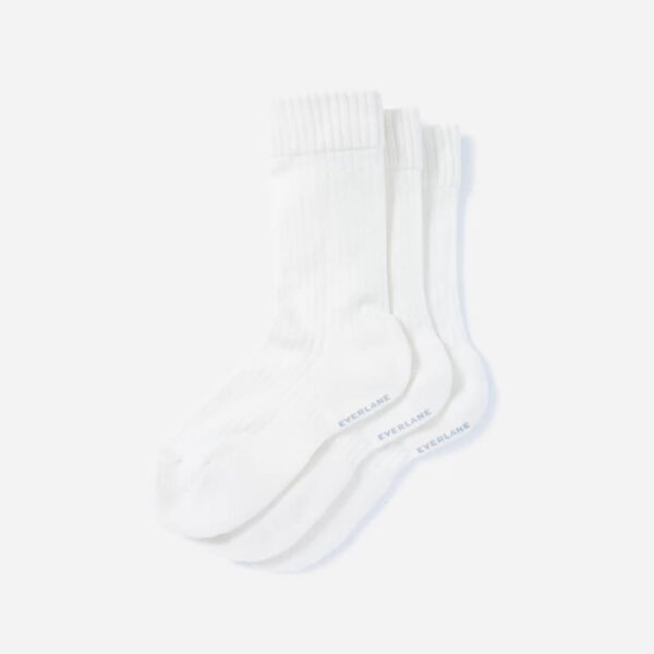 The Organic Cotton Ribbed Crew Sock 3-Pack